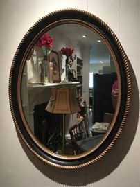 Oval wall mirror