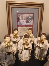 Christmas choir figurines