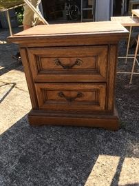 Two drawer side table