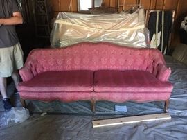 Victorian tufted sofa
