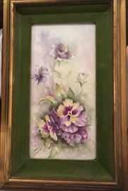 Helen Rhinehart original artwork   Pansies 