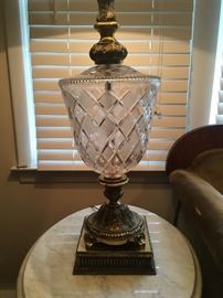 Vintage Crystal Table lamp on 