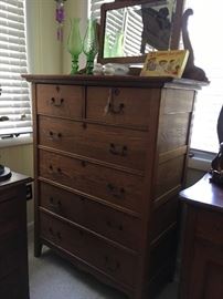 Antique Oak dresser with mirror