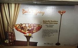 New old stock Tiffany style floor lamp in box