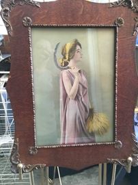 Tramp art Antique Lithograph