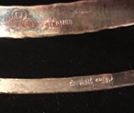 Sterling Silver bangle bracelets