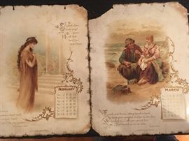 Vintage calendars