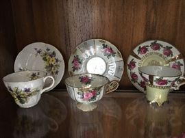 Porcelain China Cup and Saucer sets.