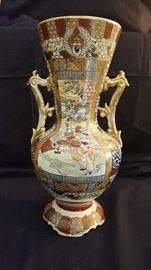 Japanese Satsuma Moriagi Style Vases