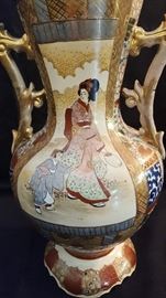 Japanese Satsuma Moriagi Style Vases
