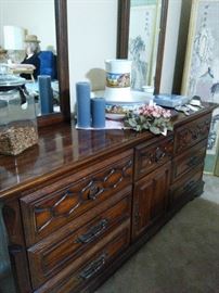 Sumter Furniture Dresser with Double Mirrors