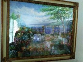 Beautiful Print that gives the appearance as though the water is moving ...........