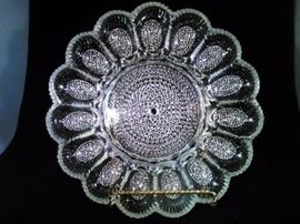 Crystal Deviled Egg Serving Tray