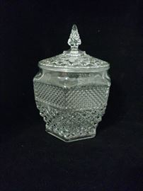 Fenton Diamond Cut Cookie/Candy Jar