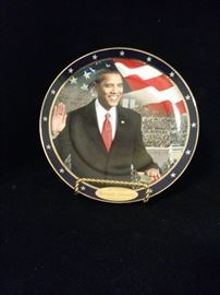 President Obama Commemorative Oath of Office Plate 44th President by Bradford Exchange