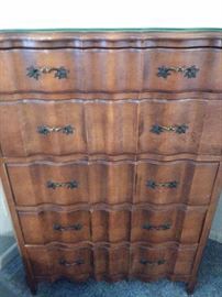 Antique French Serpentine Chest of Drawers