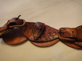 Leather Alligator Hat band