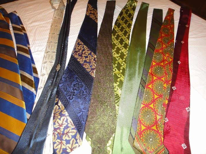 Men's ties,  lots 