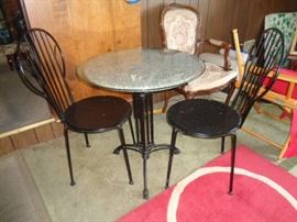 Vintage Bistro set - wrought iron