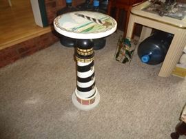 Small decorative pedestal table