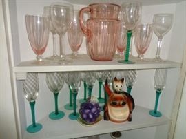 Stemware & Depression pitcher