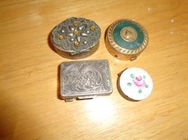 Vintage pill box collection