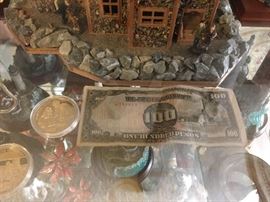 This is a hundred dollar bill in pesos endorsed by the "Japanese Government."