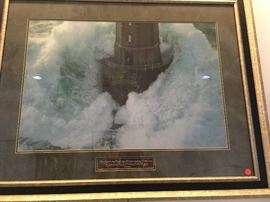 Wonderful lighthouse print with inspiring Scripture verse.