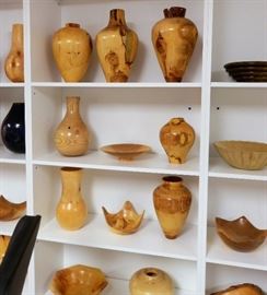 Woodturning bowls and Vases All Shapes and Sizes Signed and Dated By Canadian Artist Dr. Bruce Forrest