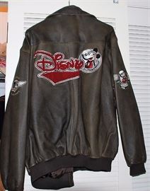 Disney Wool & Leather Jackets Size Large to 3 Extra Large