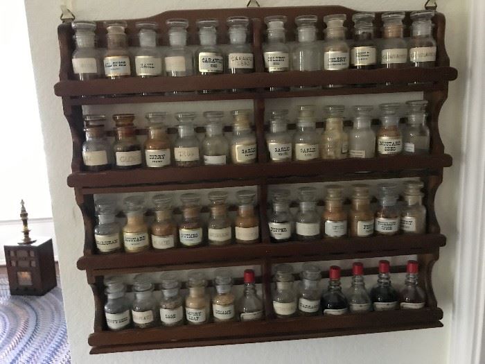 Glass Spice Cabinet
