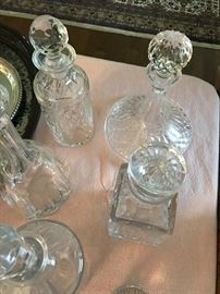 Waterford Ship Decanter and Other Decanters