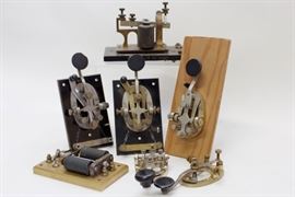 Lot of Assorted Telegraph/Radio Code Keys and Equipment