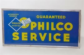 Philco Service Lighted Sign