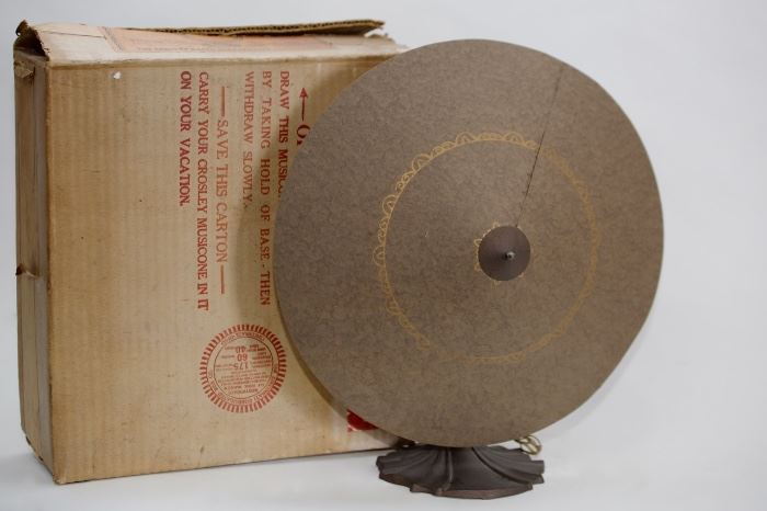 Crosley Musicone c.1925 Magnetic Cone Speaker with Original Box