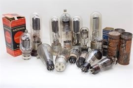 Lot Assorted Radio Receiver and Transmitting Display Tubes