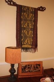 Lamp, Tapestry and Decorative