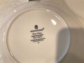 White Wedgwood China - Small Service