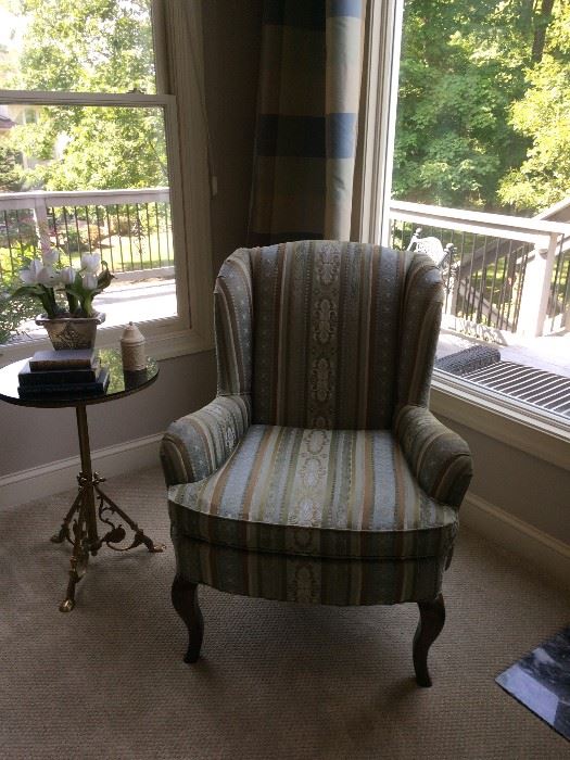 Calico Corner Tapestry Wing Chairs - 2