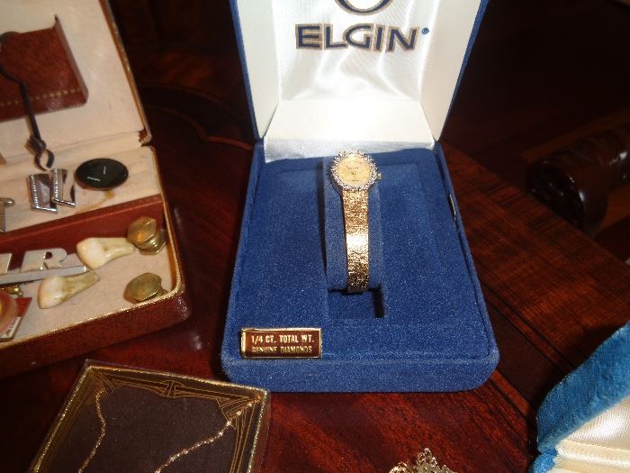 Elgin woman's watch with diamonds