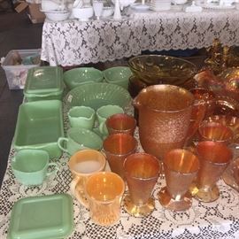 Jadeite and MORE AND MORE depression glass