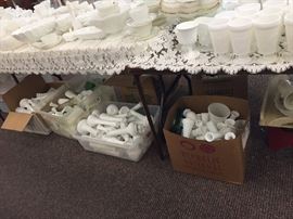over 250 milk glass bud vases 7 huge boxes filled to the very top