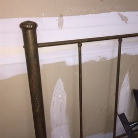 double solid brass bed