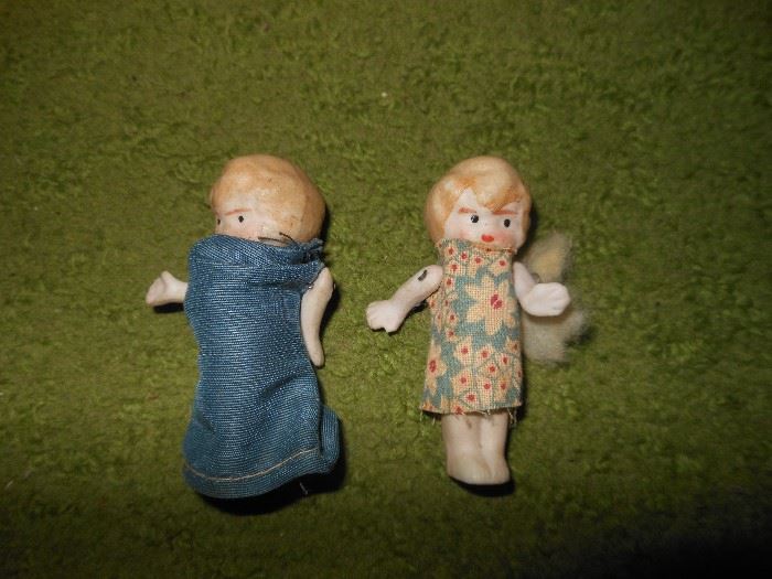 Bisque tiny dolls