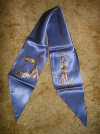 Davy Crockett silk scarf