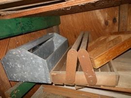 Wood and metal boxes