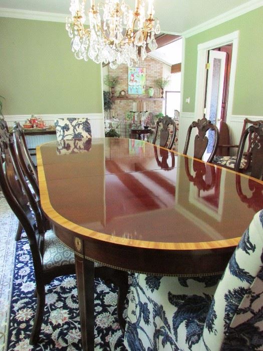 Oh My! It's Stickley Table with 10 chairs