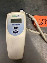 Check Temp with Ease!! Welch Allyn SureTemp 678 Digital Thermometer With Probe And Wall Mount - Super Working Condition
