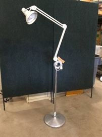 Retails Used $250 DAZOR 794A Retro Industrial Chic Floating Adjustible Medical Exam Light Lamp Great For The Garage, A Mechanic Light or Crafters - Excellent Condition

