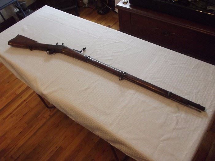 Right view of Remington rifle.